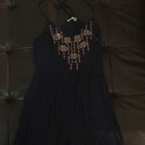 Navy Romper